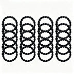 20PCS/Set Basic Bean Elastic Hair Bands For Women Girls High Ponytail Hair Tie Scrunchie Rubber Band Hair Ring Hair Accessories