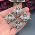 4pcs 40*36mm Gothic Vampire Bat Charm Retro Bat Halloween Pendant Designer Charms For Jewelry Making DIY Jewelry Findings