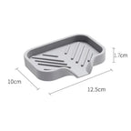 Sink Silicone Tray With Drain Soap Sponge Storage Holder Countertop Sink Scrubber Brush Soap Storage Rack Kitchen Organizer