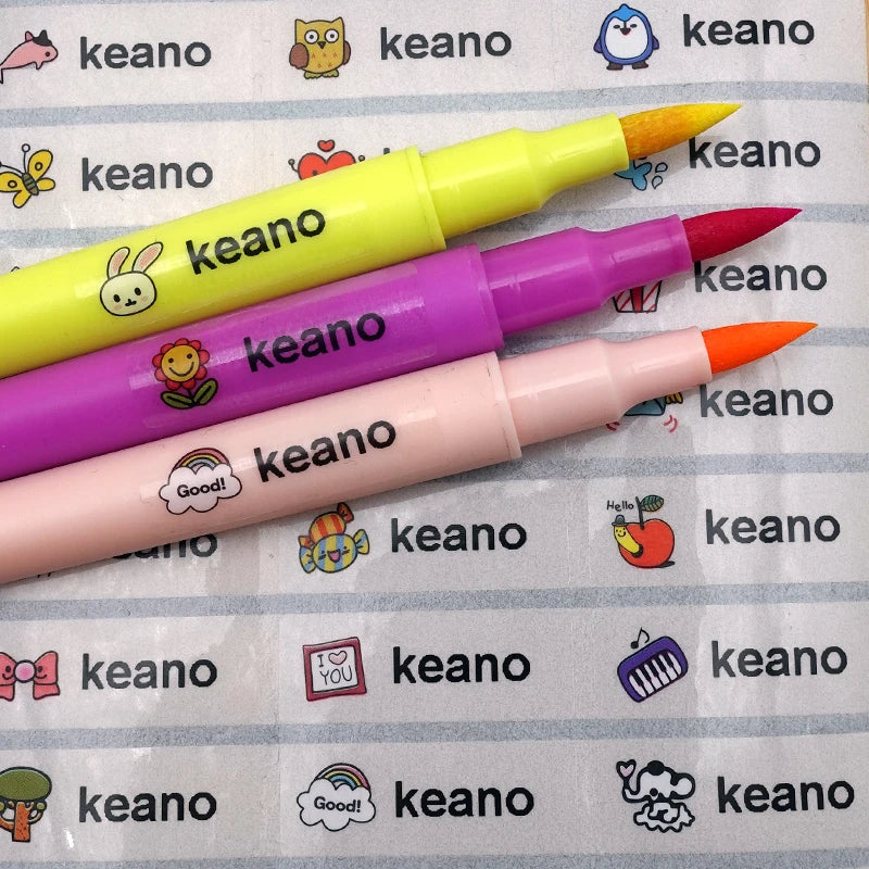 Waterproof Tag Self-adhesive Baby Name Sticker Custom Personalized Kindergarten Hebrew Label For Children School Stationery