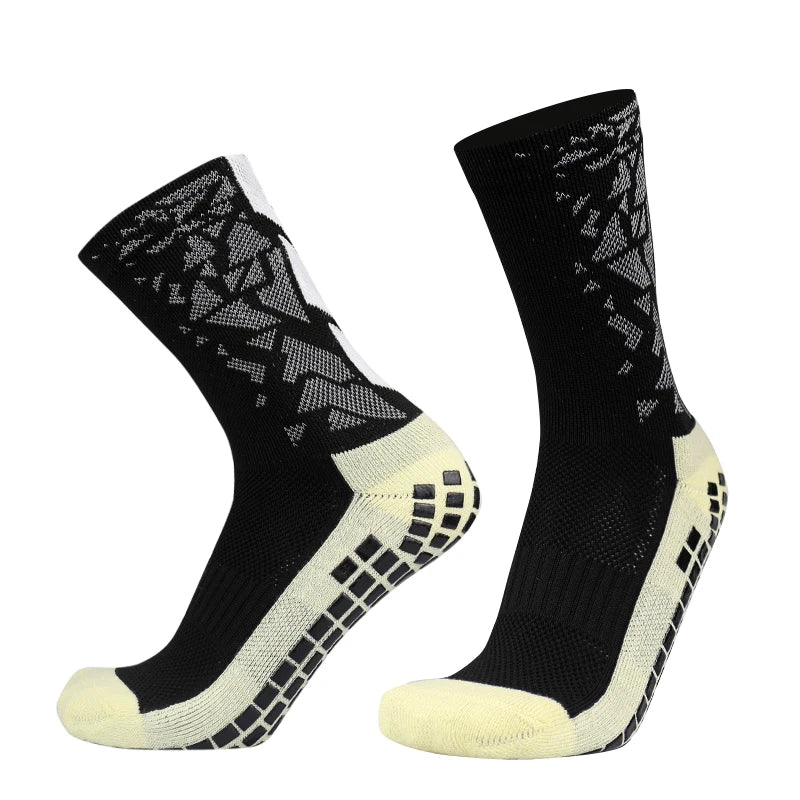 Silicone Anti Slip Football Socks Takraw Men Women Sport Basketball Grip Soccer Socks