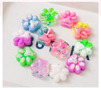 10pcs Mini Cute Cat Claw Plush Pinch Fun Colorful Halloween Christmas Party Pack Fillers for Pressure Reduction Cartoon Style