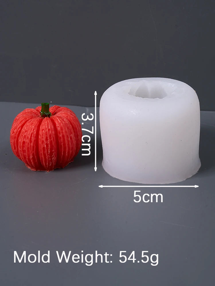 Autumn Candle Silicone Mold DIY Handmade Lemon Cinnamon Star Anise Nuts Pumpkin Molds Plaster Resin Chocolate Cake Decor Supplie