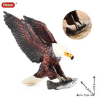 Oenux Wild Bird Animals Forest Night Eagle Condor Figurines PVC Action Figure Garden Decoration Education Miniature Toy Kid Gift