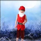Children Snow White Seven Dwarfs Costume Children Christmas Halloween Short Sleeves Costumes Kids Cosplay Performance Costume