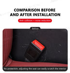 SEAMETAL Car Seatbelt Guard Seat Belt Holder EVA Buckle Protective Cover Upright Device Card Slot Bracket Car Accessories