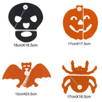 Halloween Paper Banner Spider Pumpkin Ghost Bat Paper Chain Halloween Decoration Garland Banner Paper Pull Flower Party Supplies