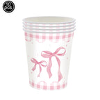 Pink Bow Cupcake Liners Coquette Bow Cupcake Wrappers Baking Cups for Baby Shower Wedding Bridal Showers Birthday Party Decors