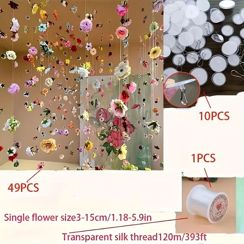 6 Artificial Dandelion and Chrysanthemum Ball Bouquets - Perfect for Home, Office, Coffee Shop, Garden Party, Wedding Decoration