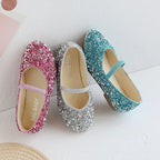 2026 Spring 1 to 12 years old girls dress shoes Beauty Pointed Toe Teen Girl Leather Shoes Bling Princess Wedding Shoes F12131