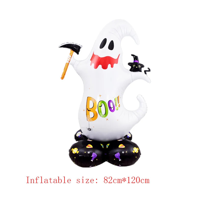 1set Giant Stand Pedestal Halloween Party Balloons Ghost Skull Pumpkin Tree Wizard Shape Balloon Halloween Decorations 2027