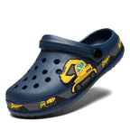 Kids Clogs Garden Shoes Boys Girls Unicorn Dinosaur Beach Flat Sandals Slippers Children Sandals Anti Skid Slipper Summer Hole