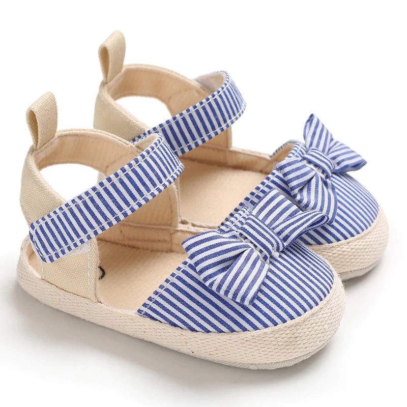 Baby Girl Summer Sandals Soft Sole Walking Shoes with Bow