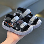 Kids Sport Sandals Breathable Velcro Shoes for Children