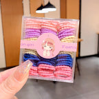 90pcs/set Korean Style Candy Color Hair Rope for Kids High Stretch Hair Tie Fashion Girl Scrunchies