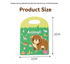 Sticker Books 3D Reusable Stickers Books Animal Dinosaurs Ocean World Vehicle Educational Travel Stickers