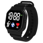 Kids Football LED Digital Sports Watch – Silicone Wristwatch