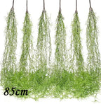 Hand Made Wicker Rattan Flower Planter Wall Hanging Wicker Rattam Basket Garden Vine Pot Plants Holder Garden Pots Wall Planter