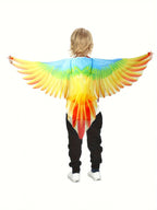 Parrot Wings Cloak Costume Bird Cape Carnival Costume for Masquerade Halloween Carnival Performance Fancy Dress
