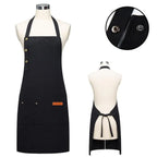New Fashion Kitchen Aprons for Woman Men Chef Work Apron for Grill Restaurant Bar Shop Cafes Beauty Nails Studios Uniform