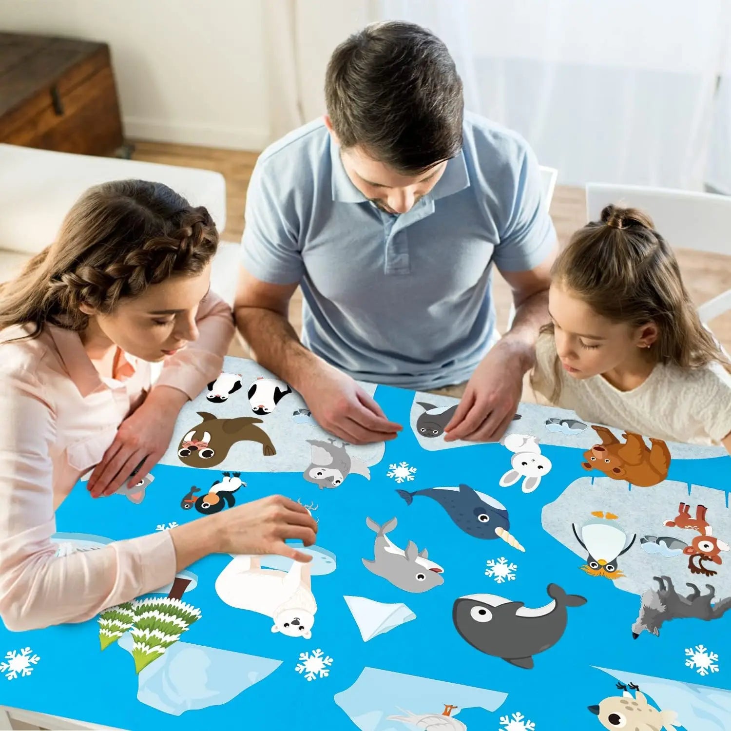Farm Animals Felt Story Busy Board 4-in-1 Learning Activity Set