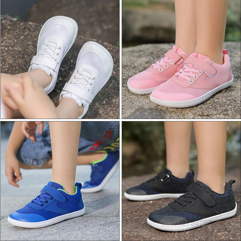 Kids Wide Barefoot Shoes Minimalist Sneakers for Growing Feet
