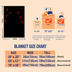 1PC Gifts Blanket Black Bats Printed Flannel Blanket Perfect for Sofa Office Bed Travel Sleep Read Relax Camping four season use
