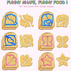 Sandwich Cutters Set for Children Food Cookies Bread Mold Maker Fruit and Vegetable Shapes Cutting Mould Baking Tools for Kids