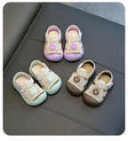 Baby First Walker Sandals Closed Toe Summer Shoes for Toddlers