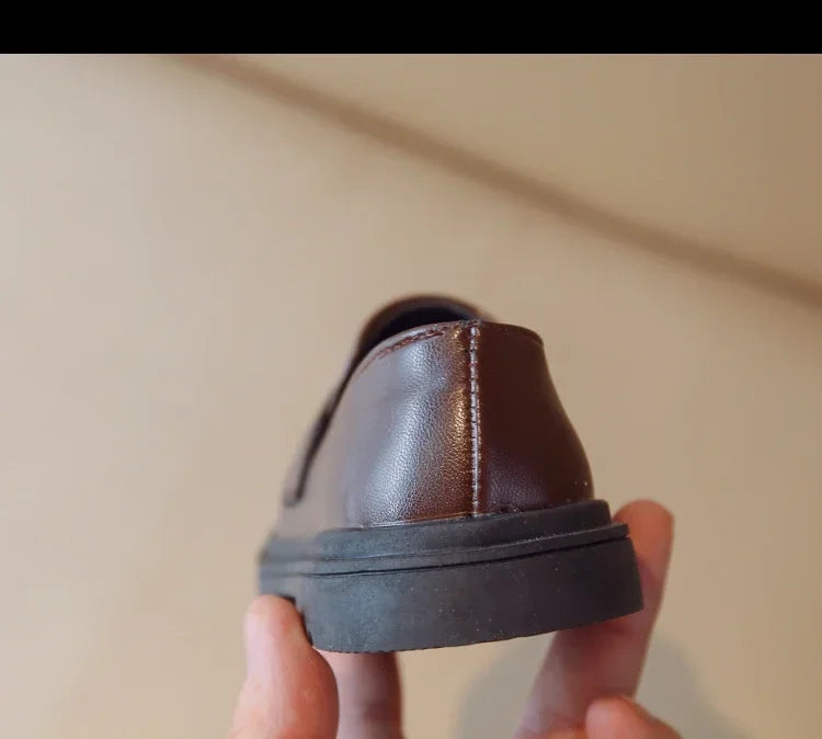 Children's Leather Shoes Classic British Style for Boys Girls