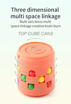 Multiple Functions Fidget Spinner Magic Colorful Beans Finger Spinning Relieves Stress Decompression Tool For Children And Adult