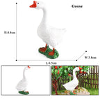 Oenux Farm Model Simulation Goose Duck Pig Hen Cow Horse Sheep Action Figures Poultry Animals Figurine Miniature Cute Kids Toy