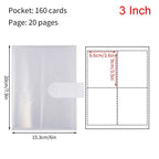 3/4/5/6 Inch 80/160 Slots Transparent Photo Album Idol Photocard Holder Idol Star Card Collect Book Creative Photo Card Holder