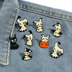 Pokemon Cartoon Metal Enamel Pins Brooch Cute Pikachu Badges Metal Denim Shirt Lapel Pin Jewelry Accessories