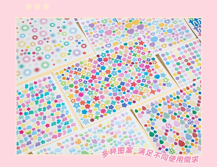 2 types, 20 sheets per pack, Star Date Series, Star Creative Sticker Book, Handbook, DIY Scrapbook, Picture Book C