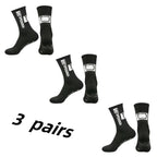 3Pairs/Lot New in ANTI SLIP Tapedesign Football Socks Mid Calf Non-Slip Soccer Sport Cycling Sports Mens Sock Women