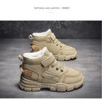 Winter Children's Boots Boys Plus Cashmere Thicken Warm Snow Boots Girls Non-slip Outdoor Boots Student Shoes Hiking Shoes