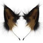 Animal Faux Fur Fox Wolf Ear Headband Furry Handmade Hairband Headwear Costume Cosplay Accessories