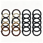 20PCS/Set Basic Bean Elastic Hair Bands For Women Girls High Ponytail Hair Tie Scrunchie Rubber Band Hair Ring Hair Accessories
