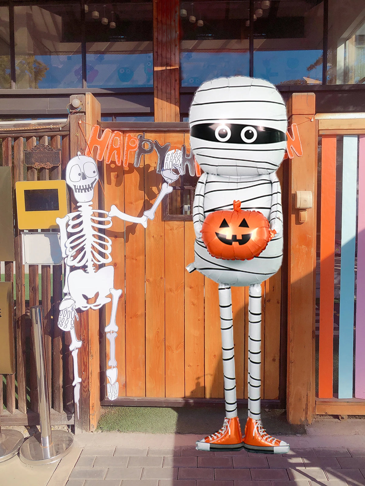 1pc Halloween Mummy balloon, Mummy Pumpkin ForHalloween Decorations, Trick or Treat Party Decoration Supplies, Party Decorations