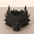Cool Gothic Dragon Head Desktop Decor, Dark Series Jewelry Storage Organizer, Home Ornament