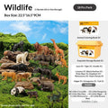Realistic Animal Figure Toy Early Education Set - Baby Plant Recognition Kit Lion Tiger Elephant Panda Giraffe Animal Figure Toy