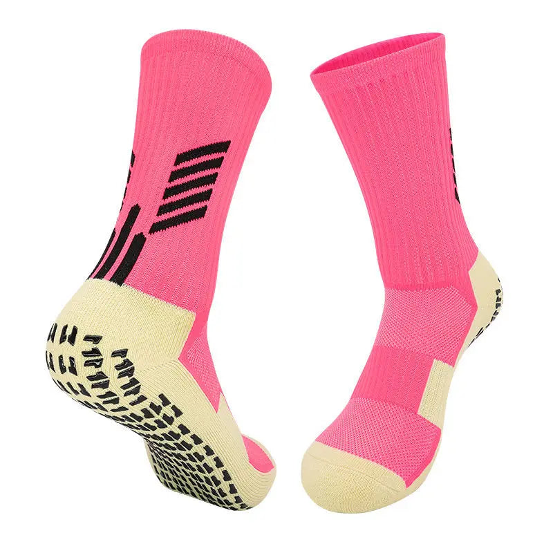 High Quality Anti Slip Soccer Socks Adults Kids Sport Towel Bottom Cotton Mid Tube Non Slip Football Hockey Baseball Grip Sock