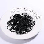 20/50/100PCS/SET Black Nylon Basic Hair Ring Elastic Hair Bands For Women Girls Hair Tie Scrunchie Rubber Bands Hair Accessories