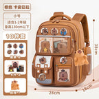 Capybara Children School Bags For Boys Girls Kids Alleviate Burden Protecting Spine Widen Straps School Backpack School Book Bag