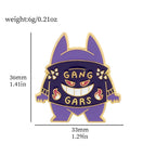 Gengar Cartoon Brooches Anime Enamel Lapel Pins for Backpack Accessories Fans Collection Brooches Jewelry Gift