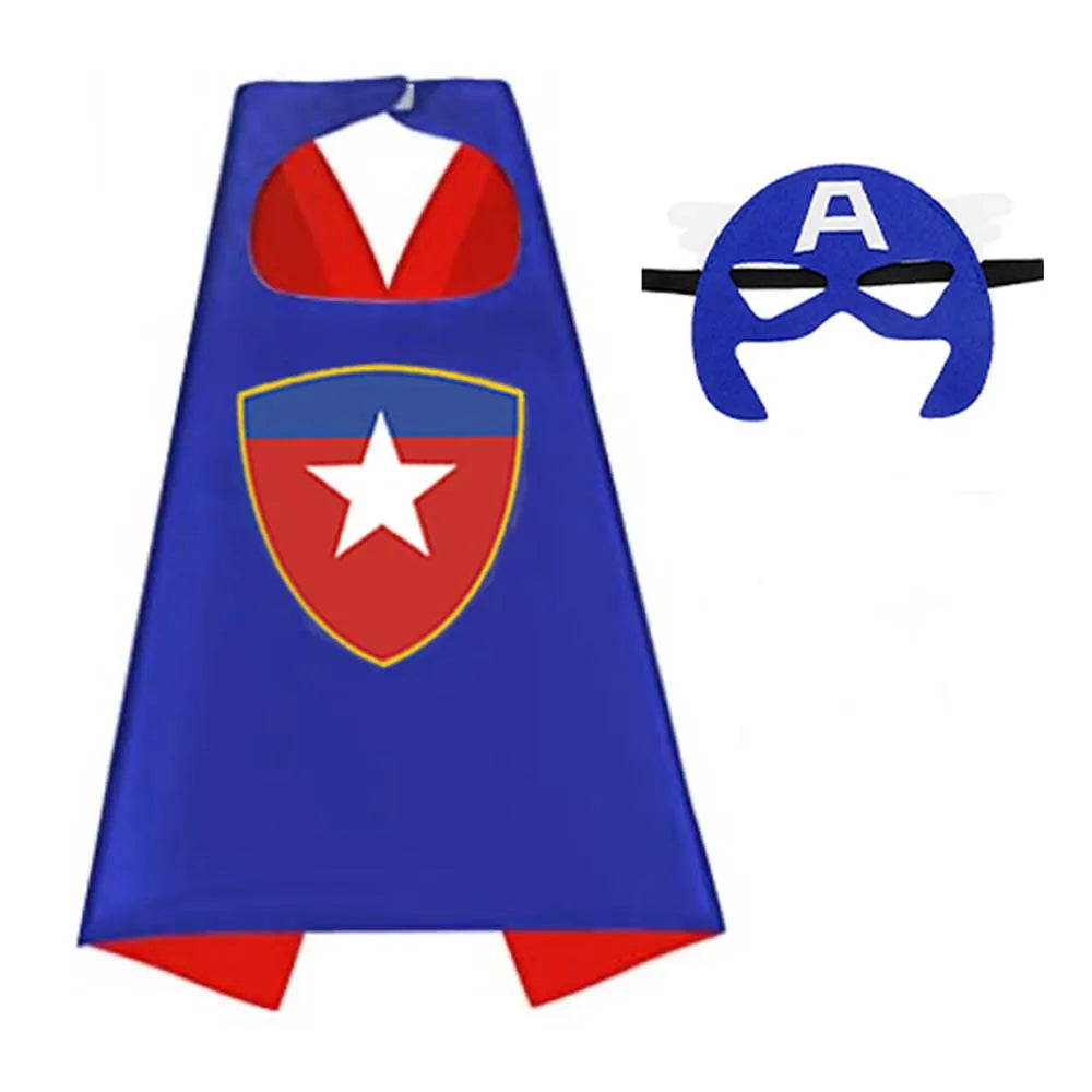 birthday Gifts Superhero Capes for Boy girl  Cartoon Dress Up Costumes Party Supplies Easter halloween cape cloak
