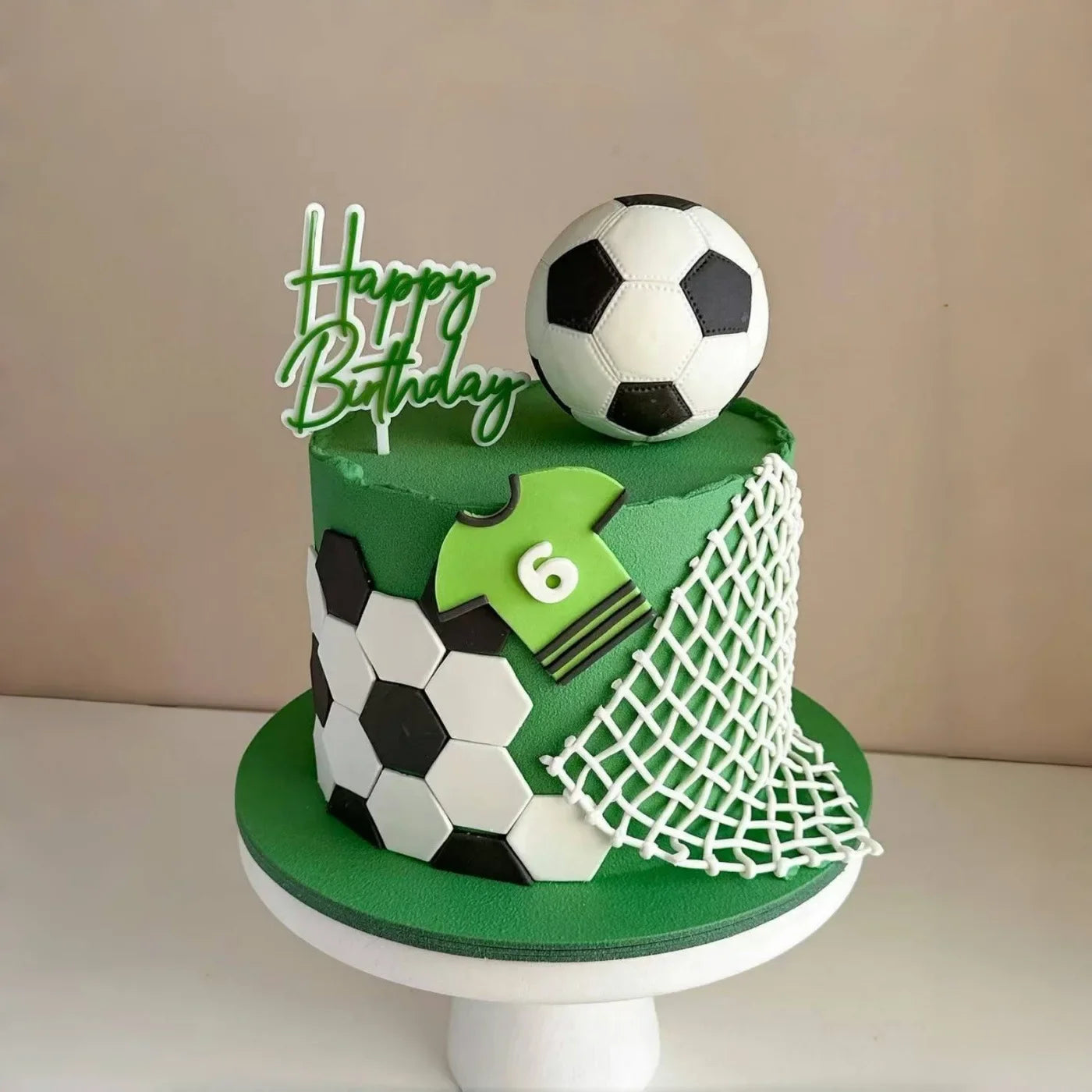 Football Boy Cake Topper Soccer Player Doll Decor for Birthday Party Sports Theme Childrens Celebration Supplies Cupcake Decor