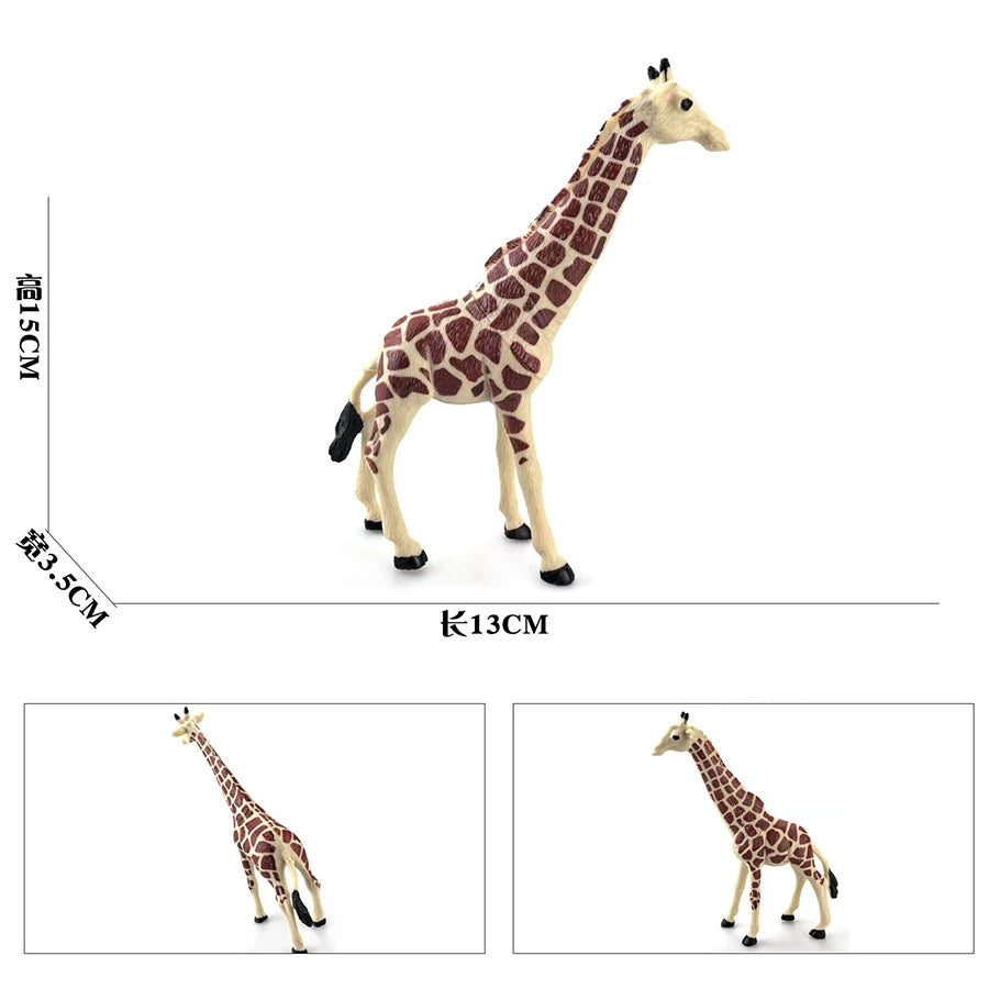 Oenux Original African Wild Animals Simulation Savage Bengal Tiger Siberian Tiger White Tiger Lion PVC Model Educational Toys
