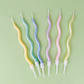 Happy Birthday Curved Candle Birthday Decoration Curved Thread Creative Long Cake Decoration Valentine's Day Romantic Candle